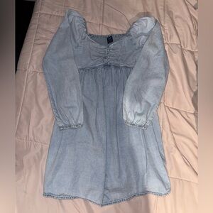 GAP Kids denim dress with smocking size 10